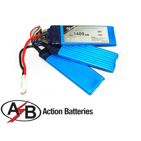 Action Batteries - LIFE 1400 mAh 9,9V 25C