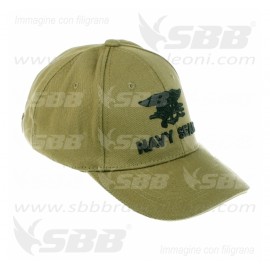 Berretto cotone ricamato Navy Seal