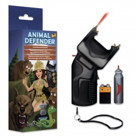 ANIMAL DEFENDER 3 in 1 Accendigas + Dissuasore + Spray OC + Stimolatore a norma CE