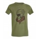 D.Five - T-Shirt con teschio con casco