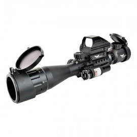 JS-TACTICAL COMBO OTTICA 3-9X40 CON RED DOT E LASER