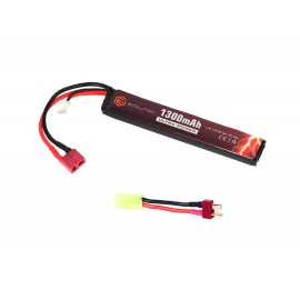 Evolution Li-Po Ultra Power 7.4V 1300mAh 20C - 40C Peak with T- Plug + Adapter