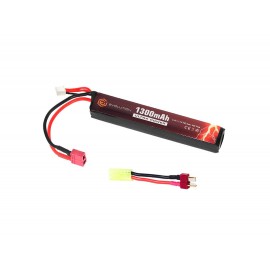 Evolution Li-Po Ultra Power 11.1V 1300mAh 20C - 40C Peak with T- Plug + Adapter