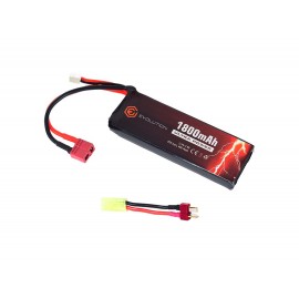 Evolution Li-Po Ultra Power 7.4V 1800mAh 20C - 40C Peak with T- Plug + Adapter