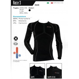 Xtech - Maglia termica M.Lunghe Lupetto Race3