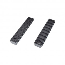 JS-TACTICAL SLITTA STANDARD 20MM 9 SLOTS PER M-LOK NERO - 2 PEZZI